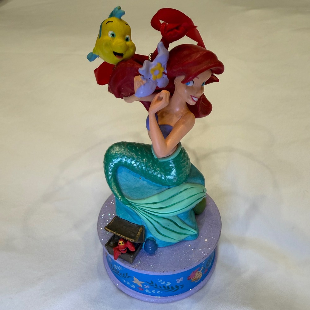 Disney The Little Mermaid Ariel Flounder Musical Ornament Part of Your World